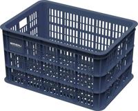 Basil fietskrat kunststof voor 50 liter donkerblauw