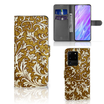 Wallet Case Samsung Galaxy S20 Ultra Barok Goud Wallet Case Samsung Galaxy S20 Ultra Barok Goud