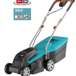 Gardena PowerMax grasmaaier Duwgrasmaaier Batterij/Accu Zwart, Blauw, Oranje