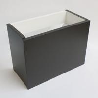 Toiletmeubel INK Versus Fontein Onderkast 36x18x27cm MDF Gelakt Mat Antraciet Greeploos