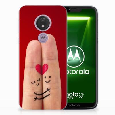 Motorola Moto G7 Power Silicone Back Cover Liefde - Origineel Romantisch Cadeau