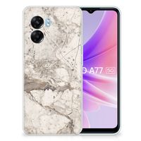 OPPO A77 | A57 5G TPU Siliconen Hoesje Marmer Beige - thumbnail