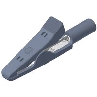 SKS Hirschmann MA 1 S Krokodillenklem Steekaansluiting 2 mm CAT I Grijs
