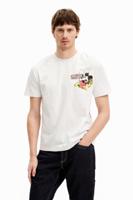 T-shirt met korte mouwen van Mickey Mouse en een zin. - WHITE - XXL - thumbnail