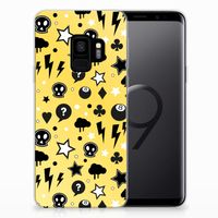 Silicone Back Case Samsung Galaxy S9 Punk Geel