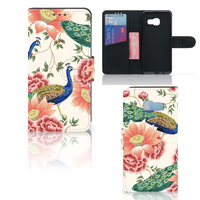 Telefoonhoesje met Pasjes voor Samsung Galaxy A3 2017 Pink Peacock - thumbnail