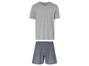 LIVERGY Heren pyjama (L (52/54), Groen/grijs)