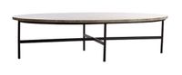 Light & Living Ovale Salontafel Loes Marmer, 140 x 65cm - Bruin - Ovaal - thumbnail