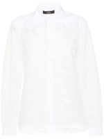 TWINSET chemise en organza à broderies - Blanc