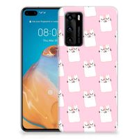 Huawei P40 TPU Hoesje Sleeping Cats