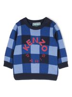 Kenzo Kids sweat à logo brodé - Bleu