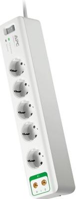 APC by Schneider Electric PM5V-GR Overspanningsveilige stekkerdoos 5-voudig Wit Randaarde stekker 1 stuk(s) APC by Schneider Electric PM5V-GR Overspanningsveilige stekkerdoos 5-voudig Wit Randaarde stekker 1 stuk(s)