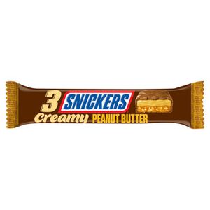 Snickers Snickers - 3 Creamy Peanut Butter 55 Gram 24 Stuks