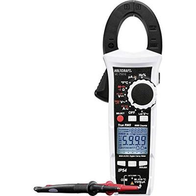 VOLTCRAFT VC-750 E Stroomtang, Multimeter Kalibratie (ISO) Digitaal Spatdicht (IP54) CAT IV 600 V Weergave (counts): 60