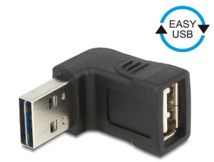 Delock 65521 Adapter EASY-USB 2.0-A male > USB 2.0-A female schuin omhoog/omlaag