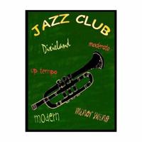 Nostalgic Art - Jazz Club - Metalen Wandbord - 30x40 cm - Mancave - thumbnail