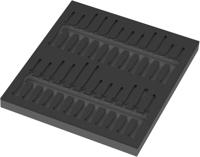 Wera 9815 Thermogevormde spons voor Kraftform schroevendraaier Micro Set 1, zonder gereedschap, 344 x 30 x 392 mm
