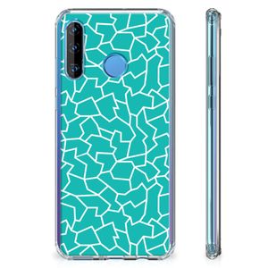 Huawei P30 Lite Back Cover Cracks Blue