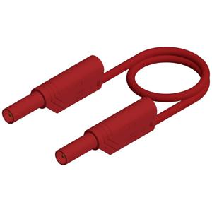 SKS Hirschmann MLS WS 50/1 rt Veiligheidsmeetsnoer Banaanstekker 4 mm Banaanstekker 4 mm 0.50 m Rood 1 stuk(s)