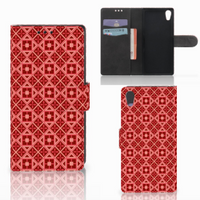 Sony Xperia XA1 Telefoon Hoesje Batik Rood - thumbnail