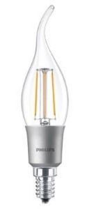 Philips LED filament tipkaars 5-40W E14 827 BA35 helder - LED3860