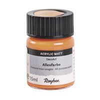 Oranje acrylverf/allesverf potje 15 ml hobby/knutselmateriaal