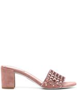 René Caovilla mules Ginger 60 mm en daim - Rose