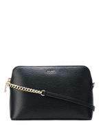 DKNY mini sac à bandoulière en cuir - Noir - thumbnail