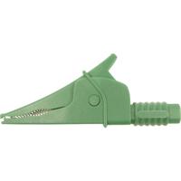 Cliff Croc Clip Veiligheids-krokodilklem Steekaansluiting 4 mm CAT III 1000 V Groen - thumbnail