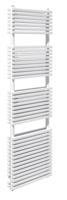 Vipera Vesuvio dubbele handdoekradiator 50 x 180 cm elektrische verwarming mat wit zij- en middenaansluiting 2.125W, weerstand inbegrepen