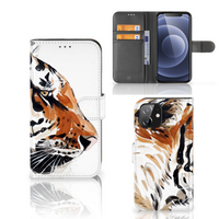 Hoesje iPhone 12 | 12 Pro (6.1") Watercolor Tiger - thumbnail