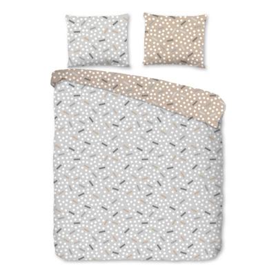 Good Morning Bert Dekbedovertrek - 1-persoons (140x200/220 Cm + 1 Sloop) - Katoen - Grijs