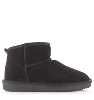 POELMAN Poelman - Lage schapenvacht boots Zwart Suede Bont Dames