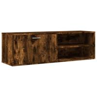 VidaXL Tv-Meubel 120x34x37 cm Bewerkt Hout Gerookt Eikenkleurig - Hifi-Kast, Media-Kast