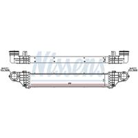 NISSENS 96786 Intercooler, oplader