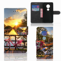 Motorola Moto G7 Play Flip Cover Amsterdamse Grachten