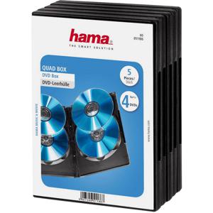 Hama 00051186 DVD-hoes 4 CDs/DVDs/Blu-rays Zwart Polypropyleen 5 stuk(s)