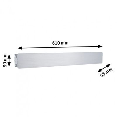 Paulmann Katla WL LED 79514 LED-wandspot LED 12 W Aluminium (geborsteld)