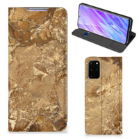 Samsung Galaxy S20 Plus Standcase Marmer Creme - thumbnail