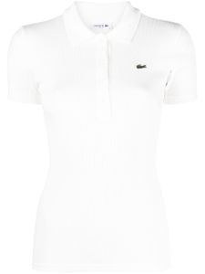 Lacoste polo à patch logo - Blanc