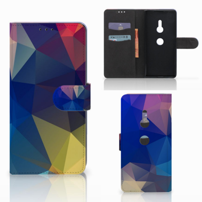 Sony Xperia XZ3 Book Case Polygon Dark