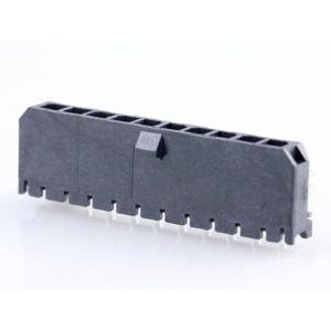 Molex 436501009 Male header, inbouw (standaard) Totaal aantal polen: 10 Rastermaat: 3.00 mm Inhoud: 1 stuk(s) Tape on Full reel