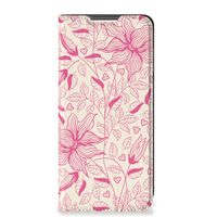 Xiaomi Redmi Note 10/10T 5G | Poco M3 Pro Smart Cover Pink Flowers - thumbnail