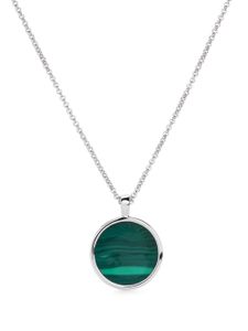 Tom Wood circular malachite pendant necklace - Argent