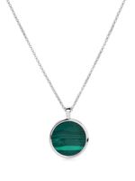 Tom Wood circular malachite pendant necklace - Argent - thumbnail