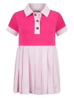 Moncler Enfant robe-polo à logo appliqué - Rose