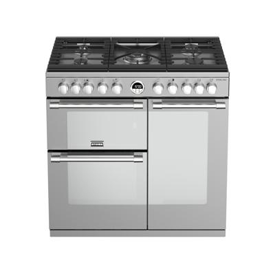 Stoves Sterling S900 DF Range-fornuis Gaskookplaat Roestvrijstaal A