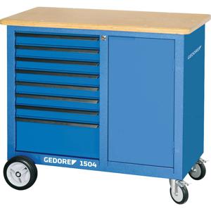 Gedore 1814931 1504 0701 - Gedore - werkbank op wielen met 8 laden (b x h x d) 1100 x 985 x 550 mm