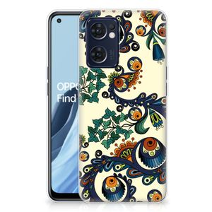 Siliconen Hoesje OPPO Reno 7 5G | Find X5 Lite Barok Flower