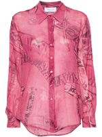 Blumarine chemise à imprimé graphique - Rose - thumbnail